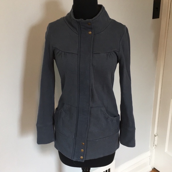 Y2K Forever 21 Blue Military Long Jacket, M - Picture 2 of 12